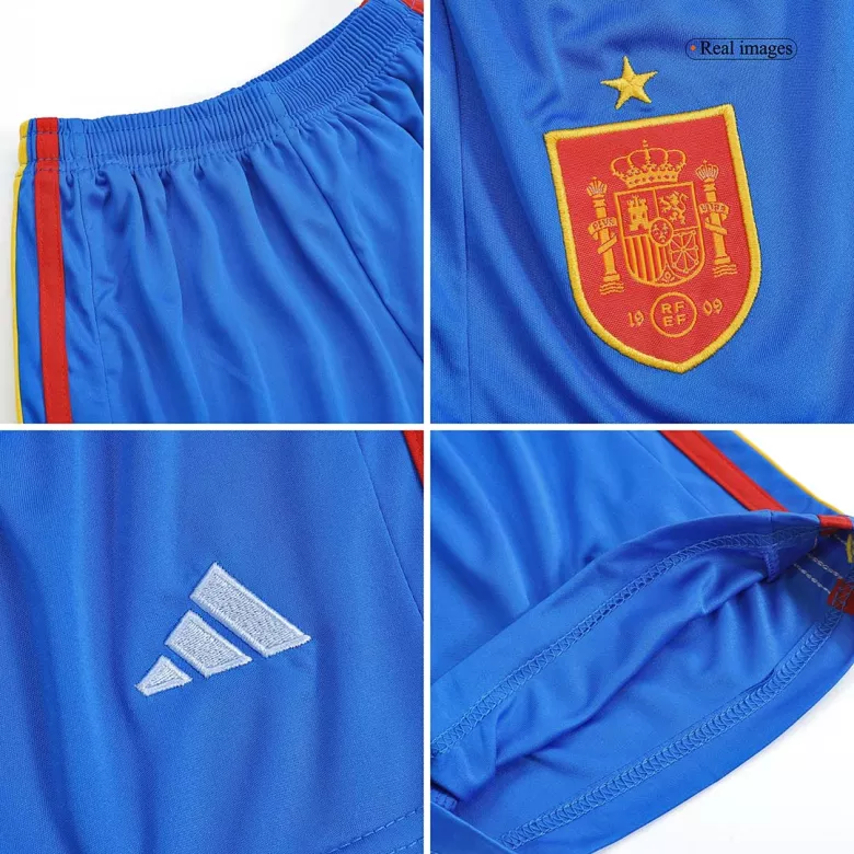 Spain Away Jersey Kit 2022/23 Kids(Jersey+Shorts) - gojersey