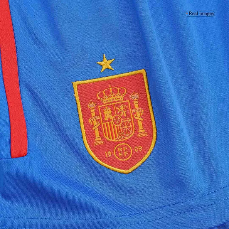 Spain Away Soccer Shorts 2022 - gojersey