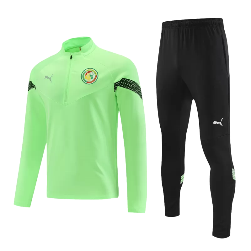 Senegal Sweatshirt Kit 2022/23 - Green (Top+Pants) with Green available at gogoalshop