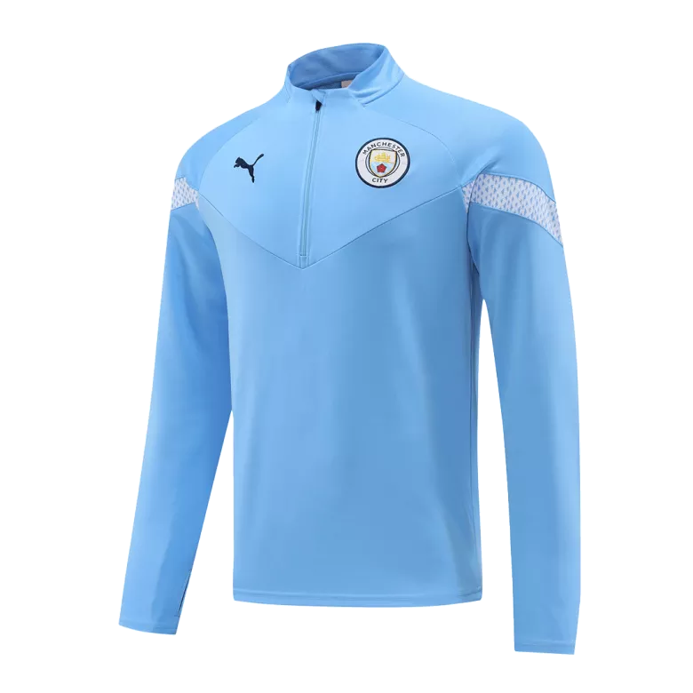 Manchester City Sweatshirt Kit 2022/23 - Blue (Top+Pants) - gojersey