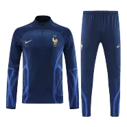 France Sweatshirt Kit 2022 - Navy (Top+Pants) - goaljerseys