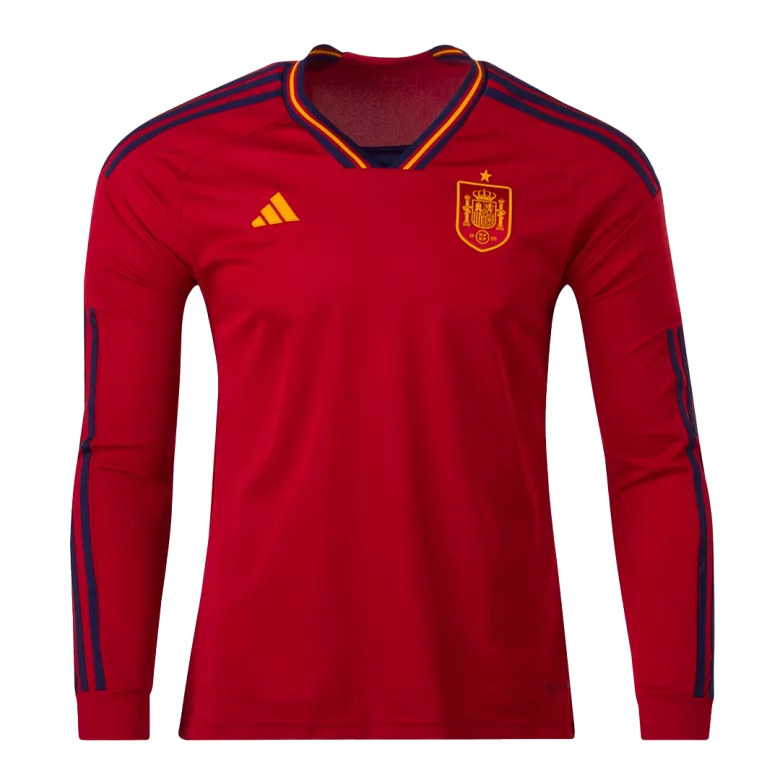 Spain Home Jersey 2022 - Long Sleeve - gojersey