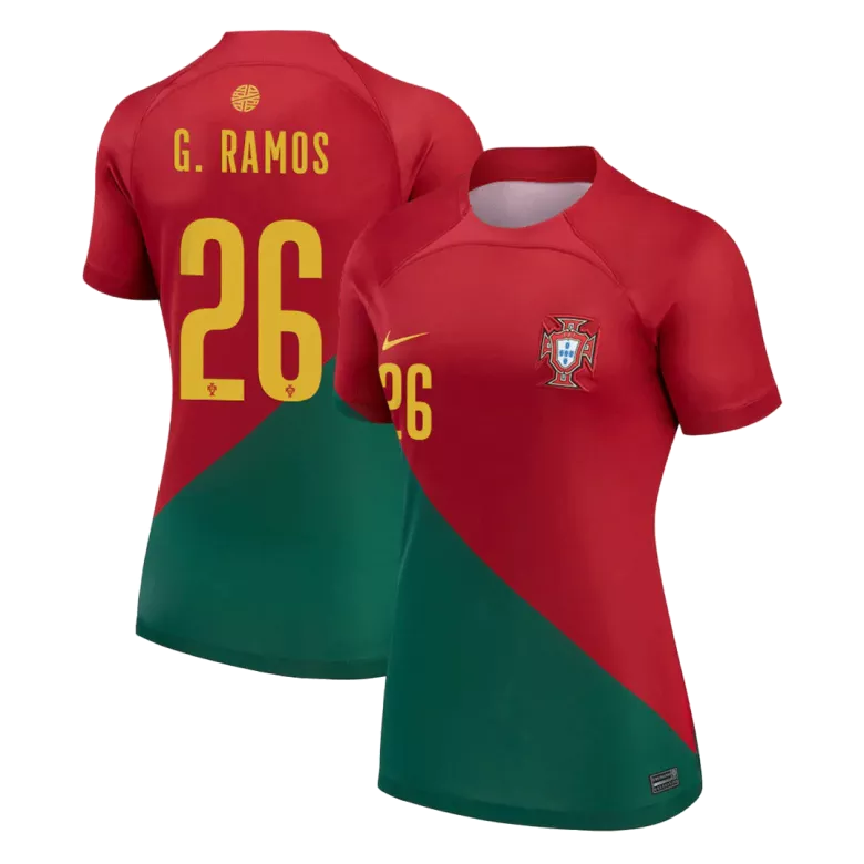 Portugal G.RAMOS #26 Home Jersey 2022 Women - gojersey