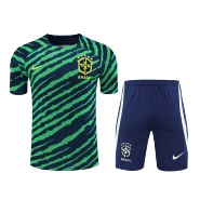 Brazil Pre-Match Jersey Kit 2022 (Jersey+Shorts) - goaljerseys