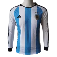 Authentic Argentina Long Sleeve Home Jersey 2022 - goaljerseys
