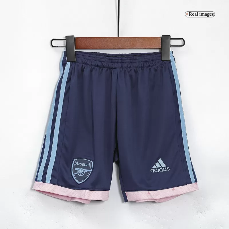Arsenal Third Away Jersey Kit 2022/23 Kids(Jersey+Shorts) available at gogoalshop