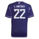 Argentina L. MARTINEZ #22 Away Jersey 2022 - gojerseys