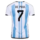Argentina DE PAUL #7 Home Jersey 2022 - goaljerseys