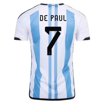 Argentina DE PAUL #7 Home Jersey 2022 - gojersey