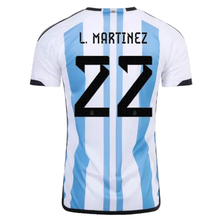Argentina L. MARTINEZ #22 Home Jersey 2022 - gojersey