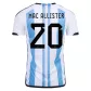 Argentina MAC ALLISTER #20 Home Jersey 2022 - goaljerseys