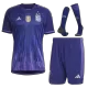 Argentina Three Star Away Jersey Kit 2022 (Jersey+Shorts+Socks)-Champion Edition - gojerseys