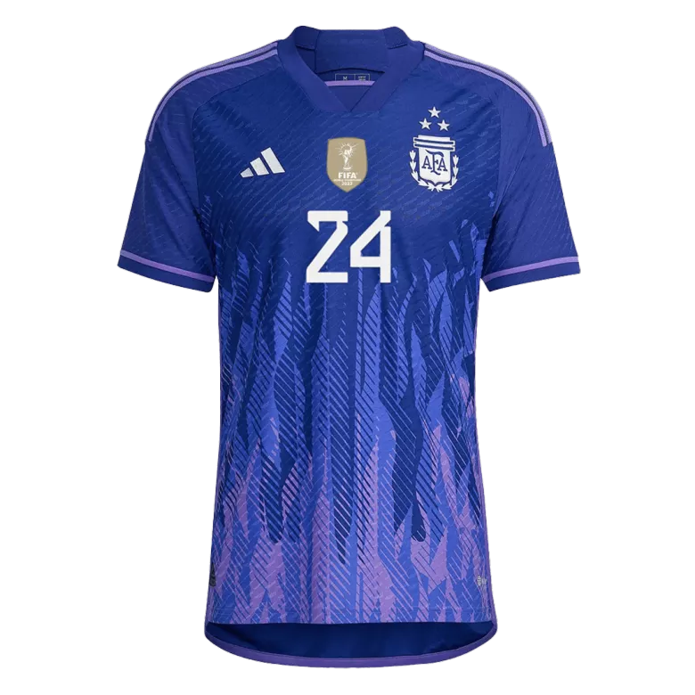 Argentina E. FERNANDEZ #24 Away Jersey Authentic 2022 - gojersey