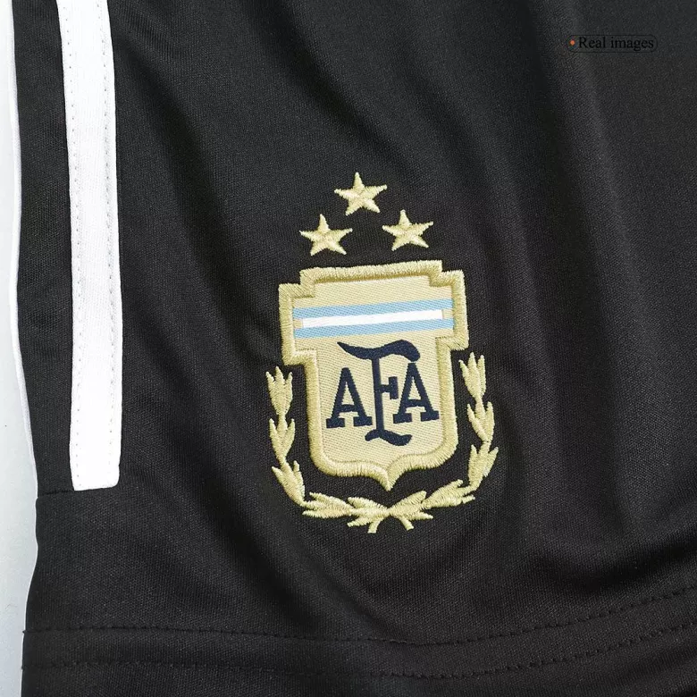 Argentina Three Star Home Soccer Shorts 2022-Champion Edition - gojersey