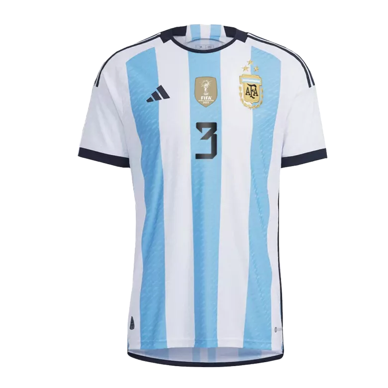 Argentina TAGLIAFICO #3 Home Jersey Authentic 2022 - gojersey
