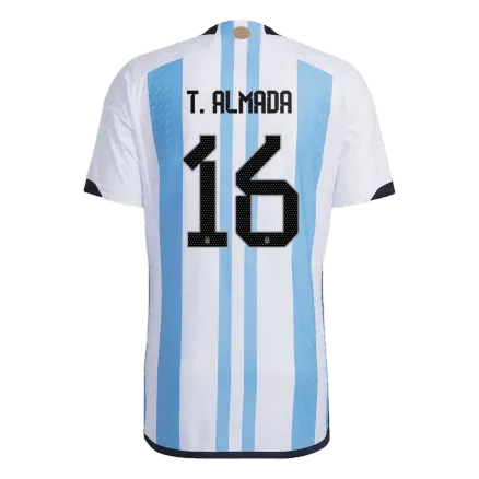 Argentina T. ALMADA #16 Home Jersey Authentic 2022 - gojerseys