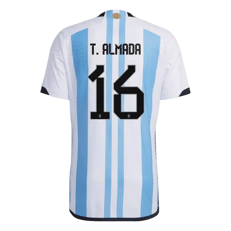 Argentina T. ALMADA #16 Home Jersey Authentic 2022 - gojersey