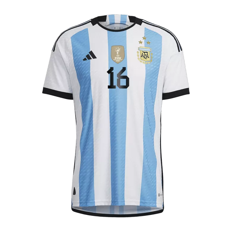 Argentina T. ALMADA #16 Home Jersey Authentic 2022 - gojersey