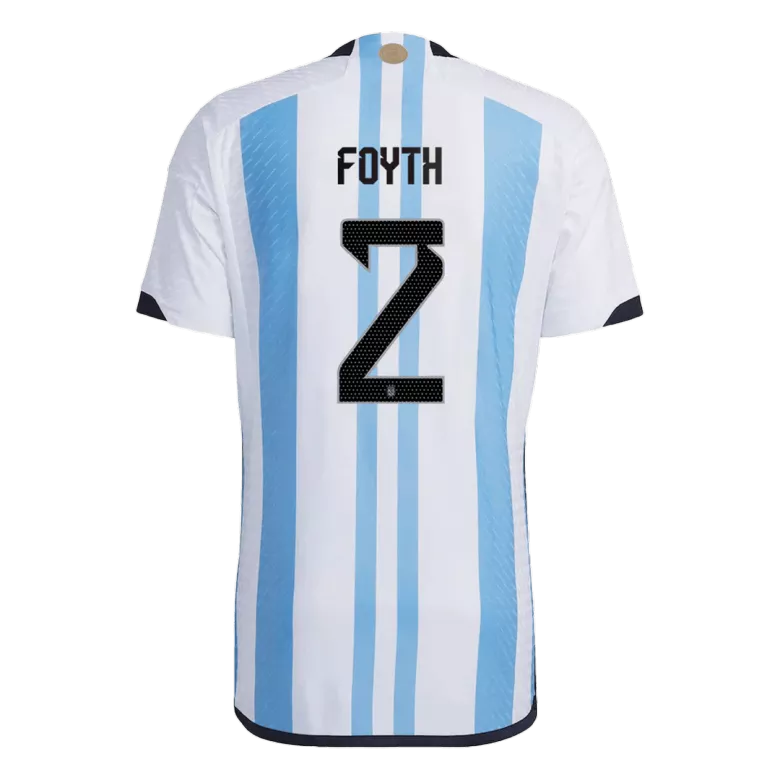 Argentina FOYTH #2 Home Jersey Authentic 2022 - gojersey