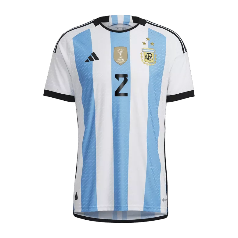 Argentina FOYTH #2 Home Jersey Authentic 2022 - gojersey