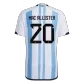 Argentina MAC ALLISTER #20 Home Jersey Authentic 2022 - goaljerseys