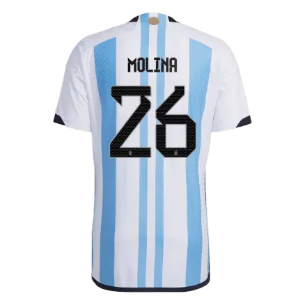 Argentina MOLINA #26 Home Jersey Authentic 2022 - gojersey