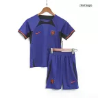 Netherlands Away Jersey Kit 2022 Kids(Jersey+Shorts) - goaljerseys