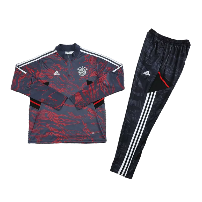 Bayern Munich Sweatshirt Kit 2022/23 - Gray (Top+Pants) - gojersey