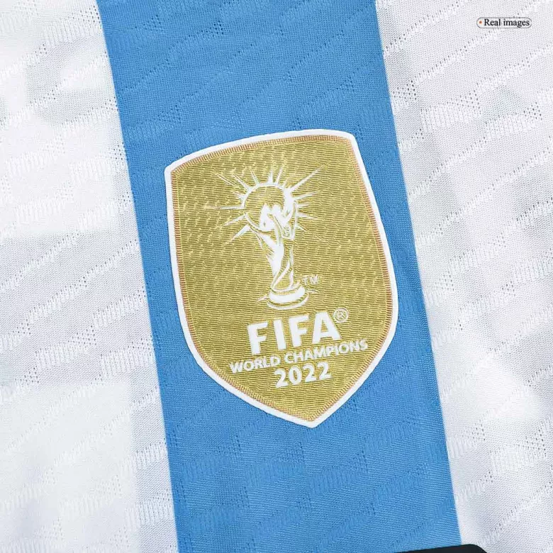 Argentina Three Star MESSI #10 Home Jersey Authentic 2022 - gojersey