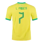 Brazil L. PAQUETÁ #7 Home Jersey 2022 - goaljerseys