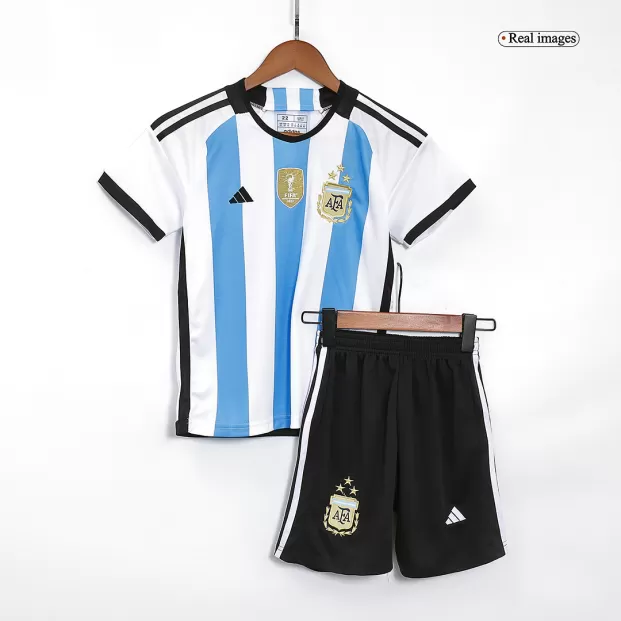 Lionel Messi Youth Soccer Argentina #10 3 stars size 24 shorts