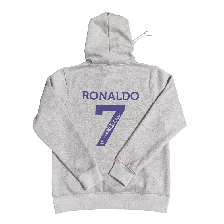 Al Nassr RONALDO #7 Sweater Hoodie 2022/23 - Gray - gojersey