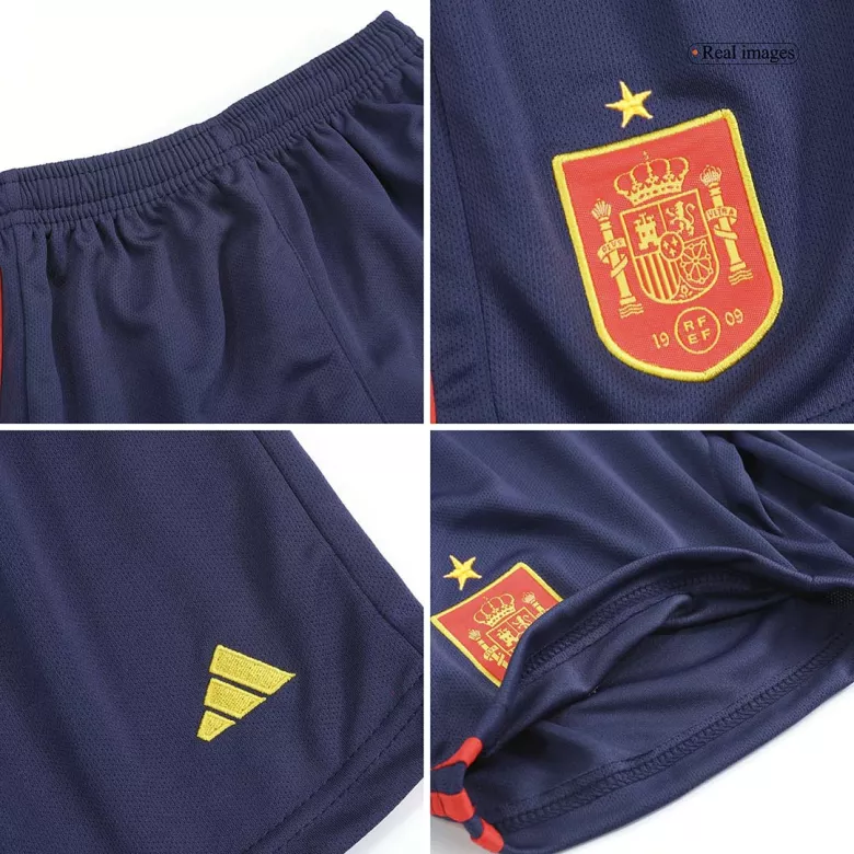 Spain Home Jersey Kit 2022 Kids(Jersey+Shorts) - gojersey