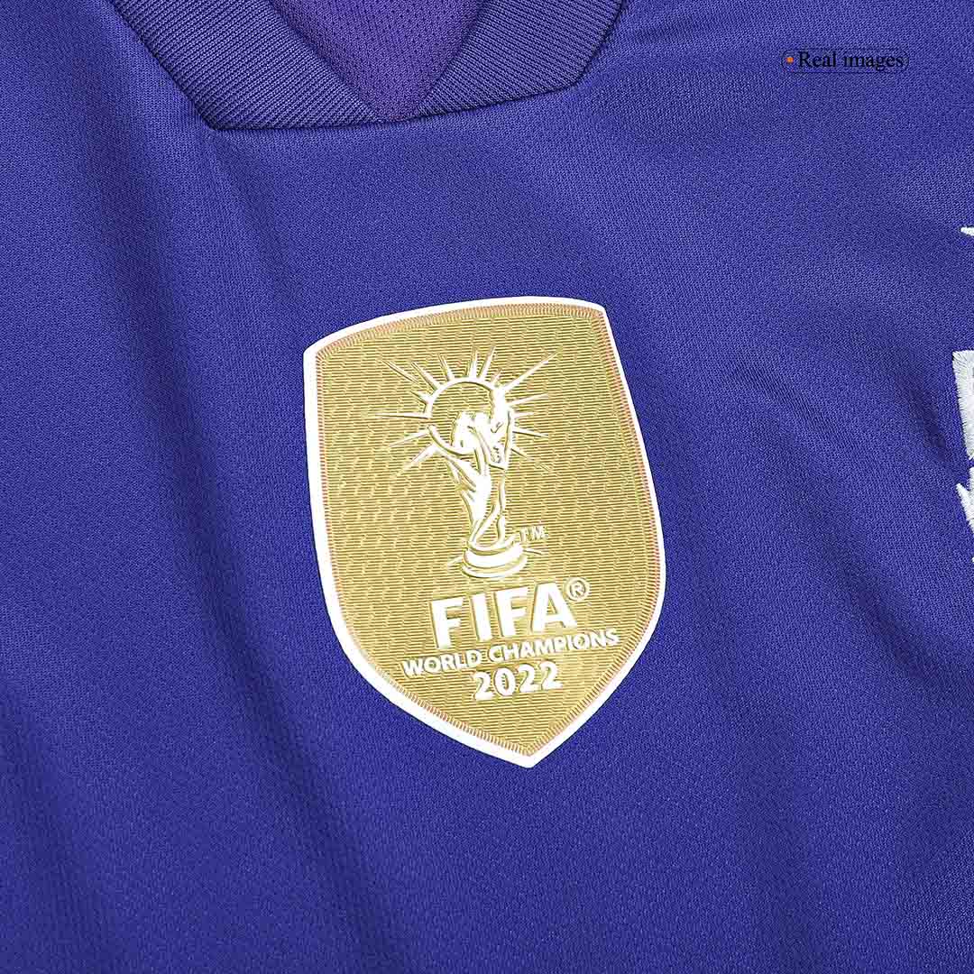 J. ALVAREZ #9 Argentina Soccer Jersey Champions 3 Stars Home Custom World  Cup Jersey 2022