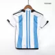 Argentina Three Star Home Jersey Kit 2022 Kids(Jersey+Shorts) - gojerseys