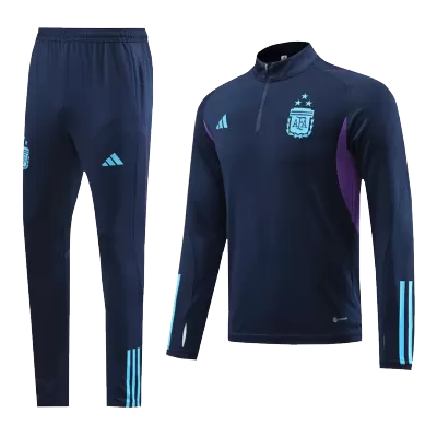 Argentina 3 Stars Sweatshirt Kit 2022/23 - Royal Blue (Top+Pants) - gojersey