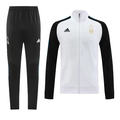 Argentina 3 Stars Training Kit 2022 - White&Black (Jacket+Pants) - gojersey