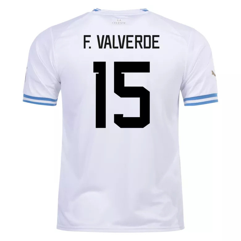 Uruguay F. VALVERDE #15 Away Jersey 2022 - gojersey