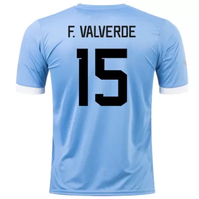 Uruguay F. VALVERDE #15 Home Jersey 2022 - gojersey