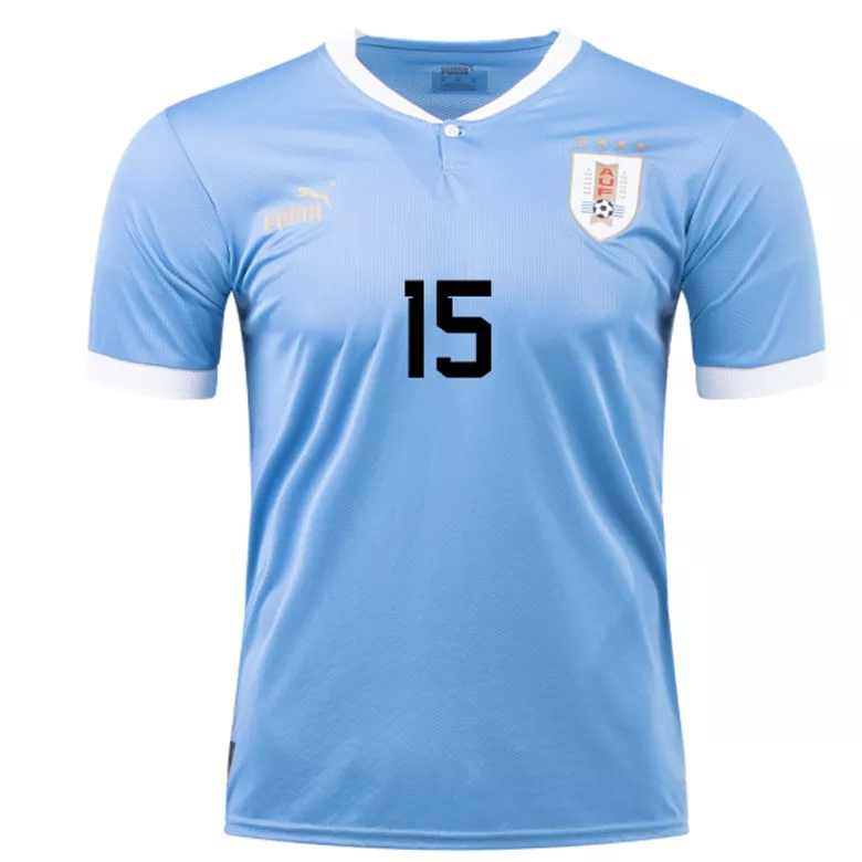 Uruguay F. VALVERDE #15 Home Jersey 2022 - gojersey