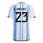 Argentina E. MARTINEZ #23 Home Jersey Authentic 2022 - goaljerseys
