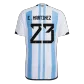 Argentina E. MARTINEZ #23 Home Jersey Authentic 2022 - goaljerseys