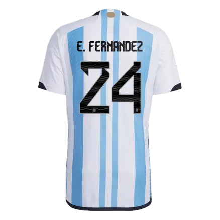 Argentina E. FERNANDEZ #24 Home Jersey Authentic 2022 - gojersey