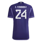 Argentina E. FERNANDEZ #24 Away Jersey 2022 - goaljerseys