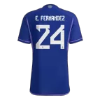 Argentina E. FERNANDEZ #24 Away Jersey Authentic 2022 - goaljerseys