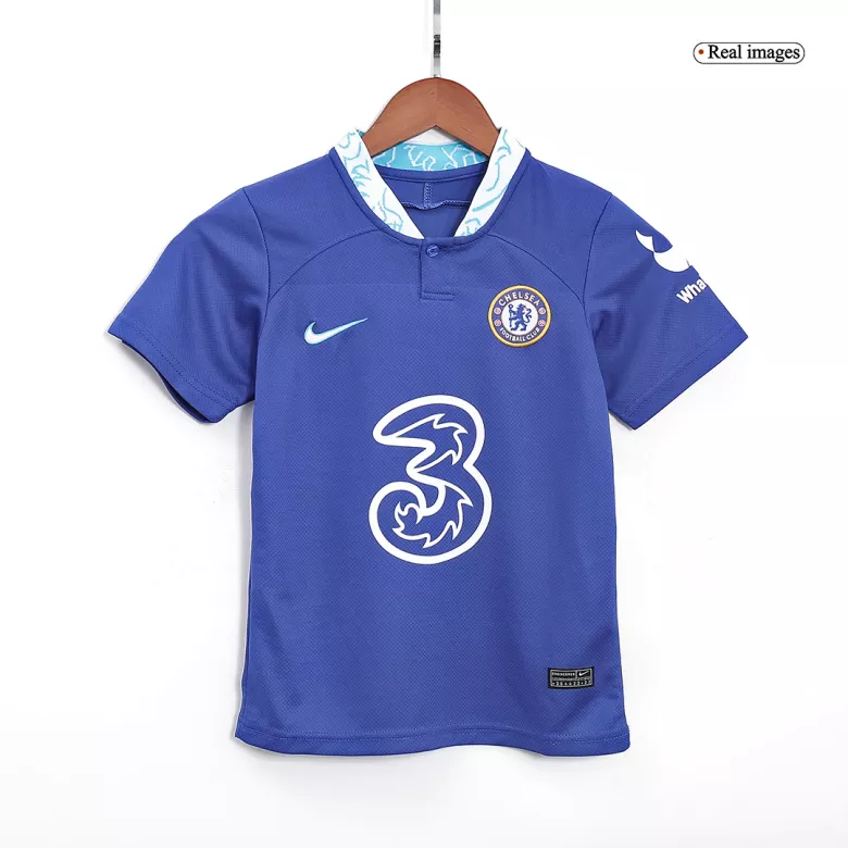 Chelsea Home Jersey Kit 2022/23 Kids(Jersey+Shorts) - gojersey