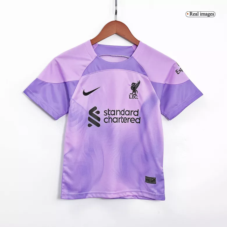 Liverpool Goalkeeper Jersey Kit 2022/23 Kids(Jersey+Shorts) - gojersey