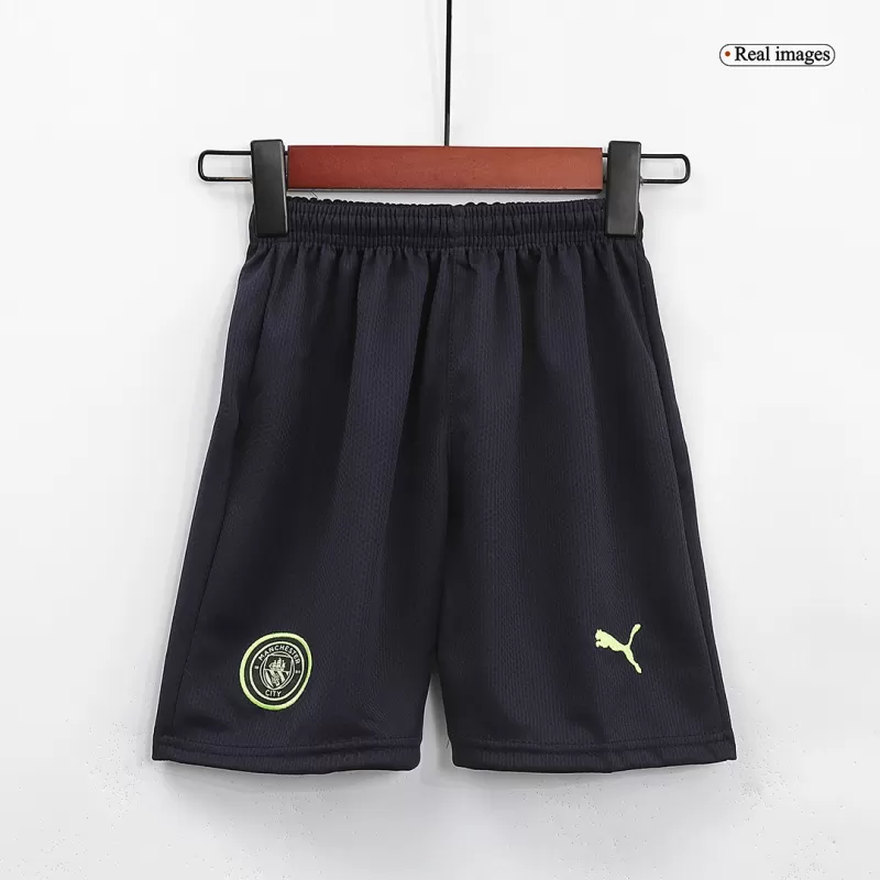 Manchester City Third Away Jersey Kit 2022/23 Kids(Jersey+Shorts) - gojersey