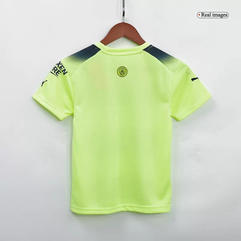 Manchester City Third Away Jersey Kit 2022/23 Kids(Jersey+Shorts) - gojersey