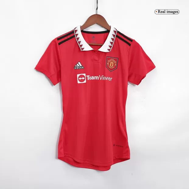 adidas Football Manchester United FC 2022/23 Women's Home shirt in red